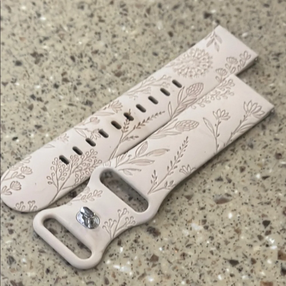 Floral Beige Smartwatch Band